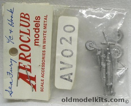 Aeroclub 1/72 Sea Fury Metal Landing Gear Struts/Tail hook/Wheels, AV020 plastic model kit